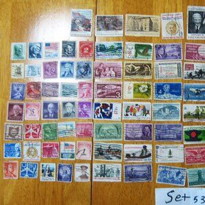 COPY - Lot Of 100 Assorted U.S. Stamps mostly from 1950 through 1981